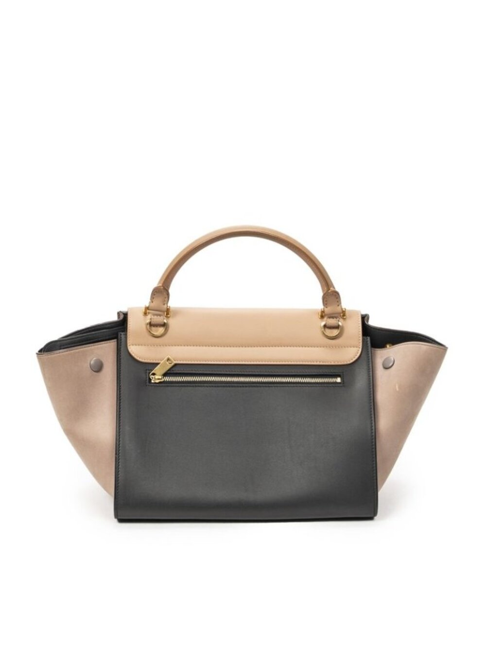 Celine Micro Luggage Light Brown Gray Calfskin Leather Messenger Bag - Picture 5 of 10